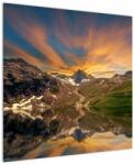 Mivali Tablou - Oglindirea în lacul montan, dintr-o bucată 70x70 cm (V021601V7070)