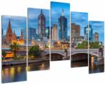 Mivali Tablou cu orașul Melbourne, din cinci bucăți 125x90 cm (V020715V12590)
