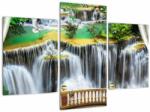 Mivali Tablou - Privire la cascade magice, din trei bucăți 90x60 cm (V022798V90603PCS)