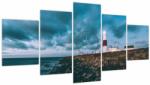 Mivali Tablou cu far (cu ceas), din cinci bucăți 150x80 cm cu ceas (V020985V15080C)