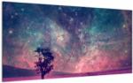 Mivali Tablou pe sticlă - Cer de noapte din alta dimensie, dintr-o bucată 100x50 cm pe sticlă (V023429V10050GD)