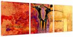 Mivali Tablou - Zeița africană (cu ceas), din trei bucăți 90x30 cm cu ceas (V022343V9030C)