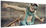 Mivali Tablou - Tânăr aviator, dintr-o bucată 100x40 cm (V023306V10040)