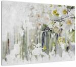 Mivali Tablou - Flori albe, vintage, dintr-o bucată 70x50 cm (V022775V7050)