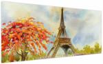 Mivali Tablou pictat cu turnul Eiffel, dintr-o bucată 200x100 cm (V022082V200100)