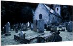 Mivali Tablou pe sticlă - Noapte întunecată, dintr-o bucată 100x50 cm pe sticlă (V022982V10050GD)