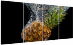 Mivali Tablou cu anans în apă, din patru bucăți 160x80 cm (V020626V16080)