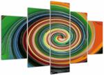 Mivali Tablou abstract - spirala colorata, din cinci bucăți 150x105 cm (V020266V150105)
