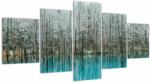 Mivali Tablou - Pescărie turcoaz, Biei, Japonia, din cinci bucăți 150x80 cm (V023163V150805PCS)