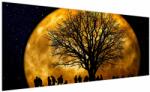Mivali Tablou cu luna și siluete, dintr-o bucată 250x125 cm (V020995V250125)