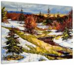 Mivali Tablou pe sticlă - Sosirea primăverii, dintr-o bucată 70x50 cm pe sticlă (V023231V7050GD)