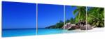 Mivali Tablou cu plaja pe insula Praslin, din patru bucăți 160x40 cm (V020936V16040)