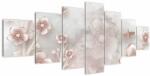 Mivali Tablou - Flori roz, din șapte bucăți 210x100 cm (V022455V210100)