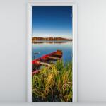 Mivali Fototapet pentru ușă - Barjă roșie (D021750D95205)