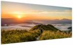 Mivali Tablou cu munți în apus de soare, dintr-o bucată 200x100 cm (V021005V200100)