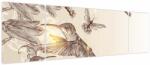 Mivali Tablou - Colibri, din trei bucăți 170x50 cm (V023691V17050)