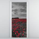 Mivali Fototapet pentru ușă - Maci (D020987D95205)