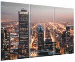 Mivali Tabloul cu metropolă luminată, din trei bucăți 120x80 cm (V020042V120803PCS)