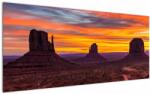 Mivali Tablou - Monumentul Valley în Arizona, dintr-o bucată 120x50 cm (V021501V12050)