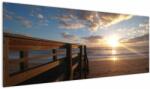 Mivali Tablou cu dig, plajă și mare, dintr-o bucată 145x58 cm (V021004V14558)