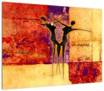 Mivali Tablou pe sticlă - Zeița africană, dintr-o bucată 70x50 cm pe sticlă (V022343V7050GD)