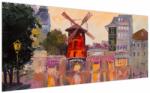 Mivali Tablou - Moulin rouge, Paris, Franța, dintr-o bucată 200x100 cm (V023180V200100)