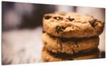 Mivali Tablou pe sticlă cu biscuiți cookies, dintr-o bucată 100x50 cm pe sticlă (V020158V10050GD)