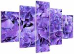 Mivali Tablou cu flori violete, din cinci bucăți 150x105 cm (V020806V150105)