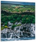 Mivali Tablou cu cascade în natură, dintr-o bucată 30x30 cm (V020859V3030)