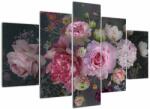 Mivali Tablou - Flori de grădină, din cinci bucăți 150x105 cm (V022961V150105)