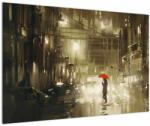 Mivali Tablou - Femeie într-o noapte ploioasă, dintr-o bucată 90x60 cm (V023207V9060)