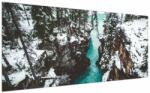 Mivali Tablou - râul de munte iarna, dintr-o bucată 200x100 cm (V020180V200100)