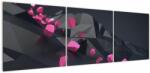 Mivali Tablou 3D abstracție, din trei bucăți 150x50 cm (V021021V15050)