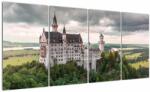 Mivali Tablou - Castelul pe stânci, din patru bucăți 160x80 cm (V022692V16080)