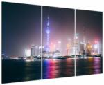 Mivali Tabloul Shangai nocturn, din trei bucăți 120x80 cm (V020073V120803PCS)