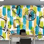 Mivali Fototapet - Forme pictate, vlies, 343x238 cm (T100160TQ7)