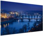 Mivali Tablou cu podurile din Praga, dintr-o bucată 150x100 cm (V020932V150100)
