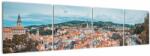 Mivali Tablou - Krumlov din Cehia, din patru bucăți 160x40 cm (V021659V16040)