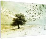 Mivali Tablou - cu multe păsări pictate, dintr-o bucată 90x60 cm (V021914V9060)
