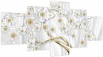 Mivali Tablou - Copac cu decor auriu, din cinci bucăți 150x80 cm (V023983V150805PCS)