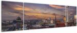 Mivali Tablou - Apus de soare în Berlin, din trei bucăți 170x50 cm (V022965V17050)