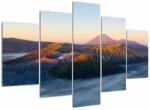 Mivali Tablou cu muntele Bromo în Indonesia, din cinci bucăți 150x105 cm (V021671V150105)