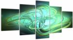 Mivali Tabloul cu abstracție verde, din cinci bucăți 150x80 cm (V020063V150805PCS)