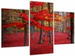 Mivali Tablou - Pădurea roșie, din trei bucăți 90x60 cm (V023579V90603PCS)