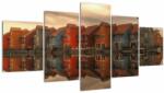 Mivali Tablou cu căsuțele colorate, din cinci bucăți 150x80 cm (V020849V150805PCS)