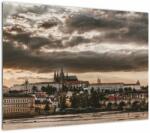 Mivali Tablou Castelului Praga în amurg, dintr-o bucată 70x50 cm (V020608V7050)