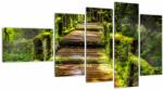 Mivali Tablou cu scări într-o pădure tropicală, din cinci bucăți 110x60 cm (V020941V11060)