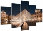 Mivali Tablou - Louvre noaptea, din cinci bucăți 150x105 cm (V021689V150105)