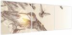 Mivali Tablou - Colibri, din trei bucăți 150x50 cm (V023691V15050)