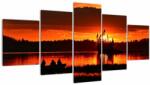 Mivali Tablou - Pescari pe lac, din cinci bucăți 150x80 cm (V022596V150805PCS)